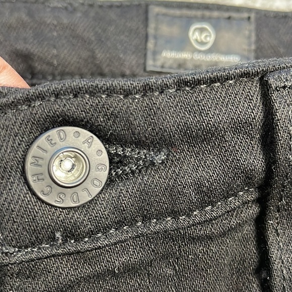 NWT AG Adriano Goldschmied Studded Isabelle High Rise Straight Leg Crop Jeans 26 - Picture 12 of 16